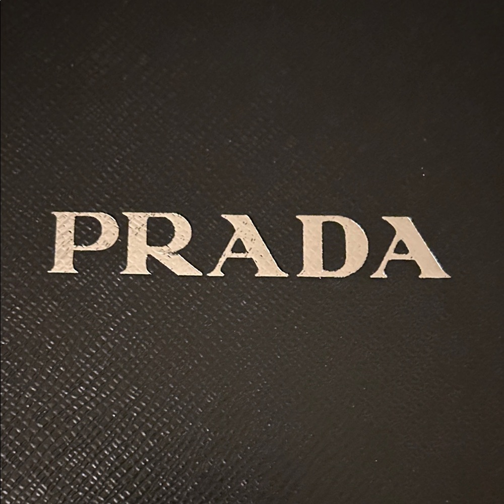 Prada Black Leather Gloves